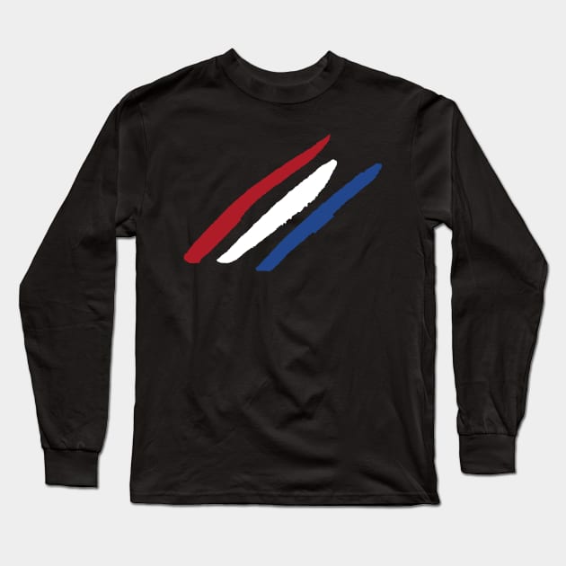 Netherlands Flag Long Sleeve T-Shirt by Nikokosmos